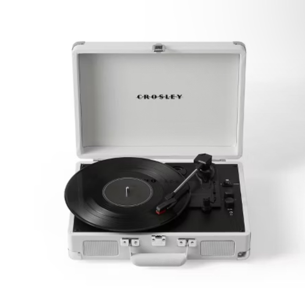 Crosley Silver Portable Turntable